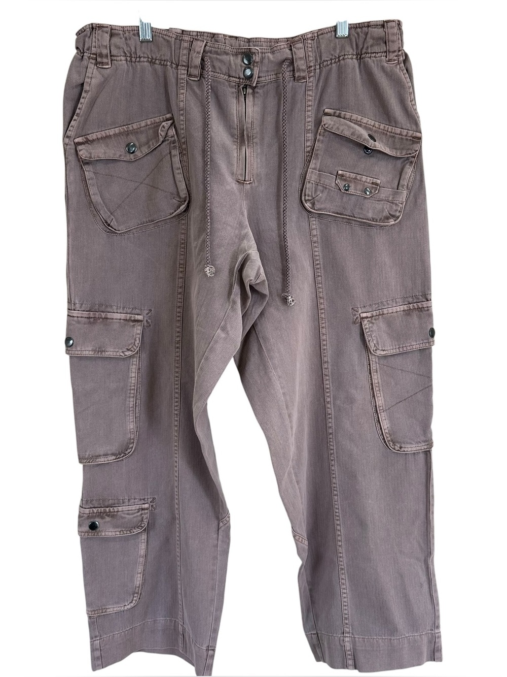 Free People We the Free Tahiti Drawstring Pull-on Cargo Pants XL